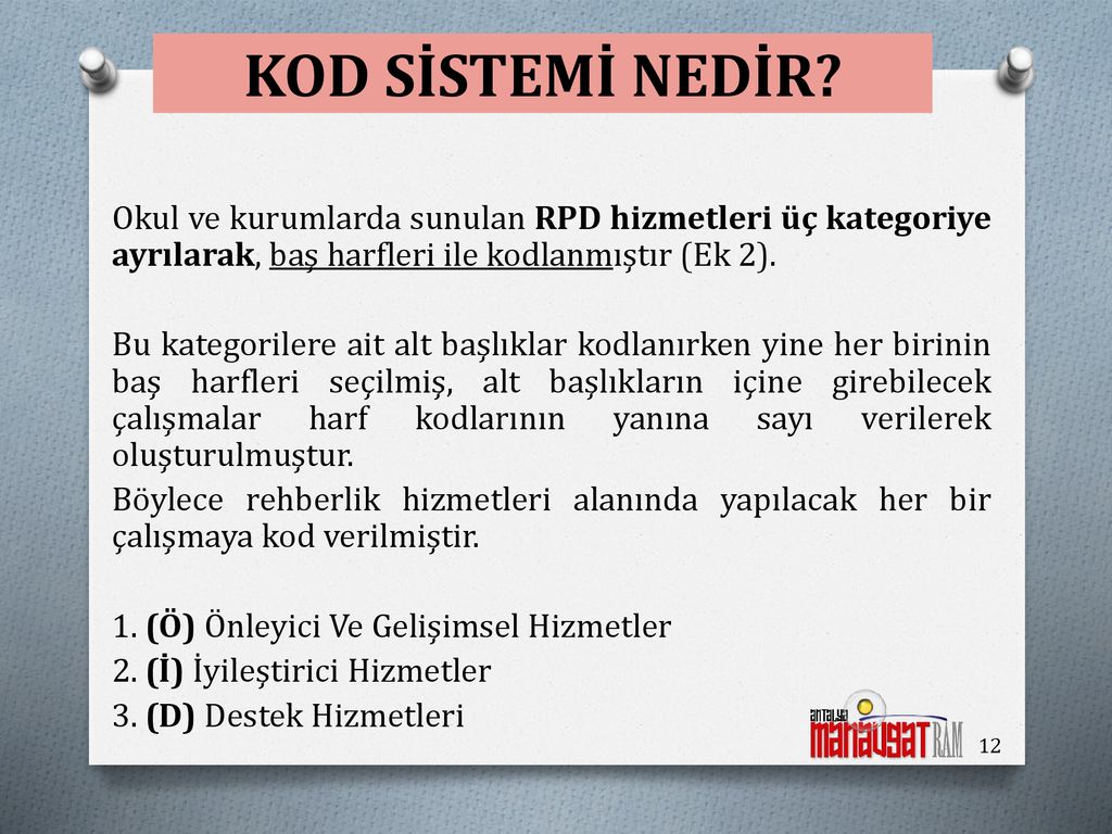 Derleme D Zenleme Manavgat Ram Rpd Hizmetleri B L M Ppt Indir